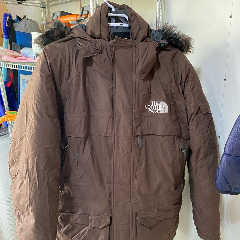 North Face Arctic parka, rated to -30 degrees Celcius.